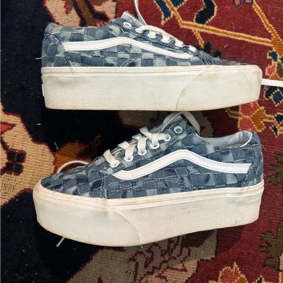 Denim patchwork vans - Picture 2 of 4